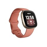 Fitbit Versa 3 Health & Fitness Smartwatch with 6-months Premium Membership Included, Built-in GPS, Daily Readiness Score and up to 6+ Days Battery, Pink Clay / Soft Gold