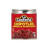La Costena Chipotle Chili ganz 199gr Mexikanische Küche Urgestein der mexikanischen Küche Durch Räuchern getrocknet in Adobo-Soße eigelegt scharf aber nicht zu scharf Hervorragender Geschmack